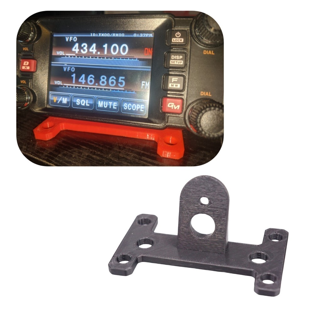 Custom Desktop Angled Stand for Yaesu FTM-400 Control Head