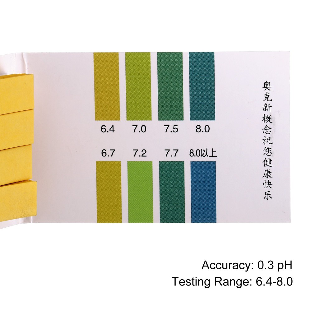 PH Test Strips 6.4-8.0.2pcs 80 Indicator Maps Sunflower Tester