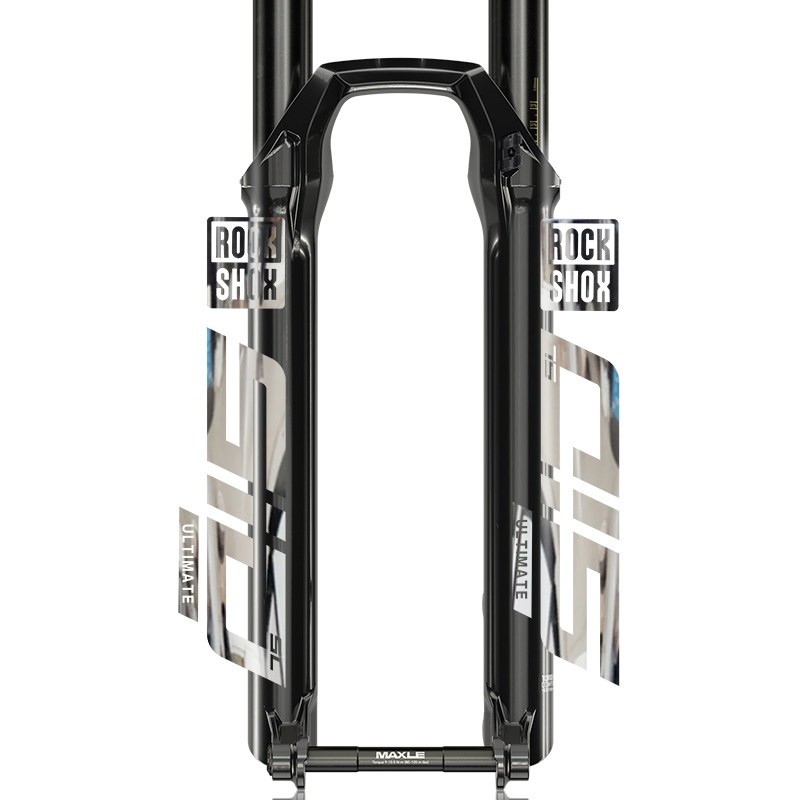 Fork Sticker for 2021 SID SL for Mountian Bike Decals Bright Silver ( die cut)
