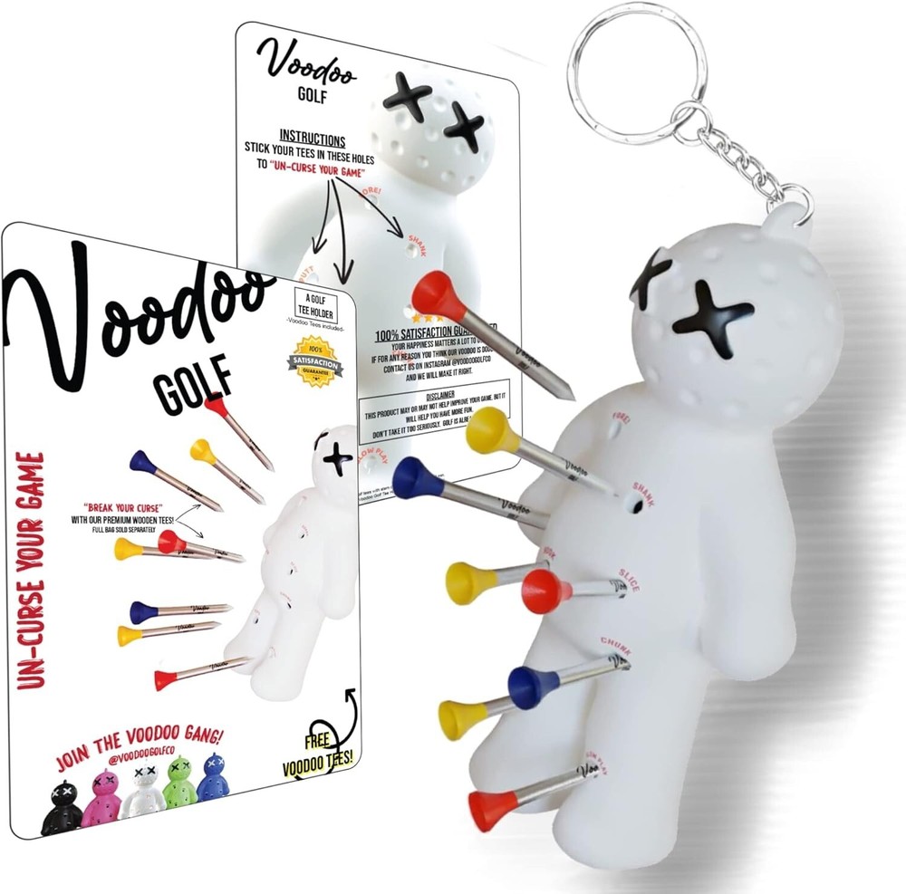 Fun and Compact Golf Tee Holder for Keychain - Perfect for Golf Lovers