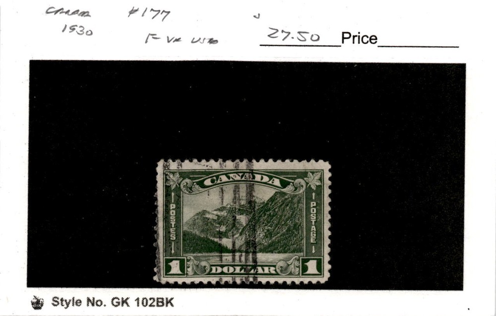 Canada, Postage Stamp, #177 Used, 1930 Mt Edith Cavell (AC)