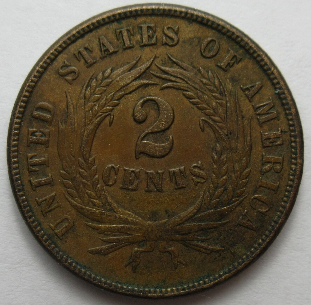 1865 Two Cent -UNC- (#1211x)