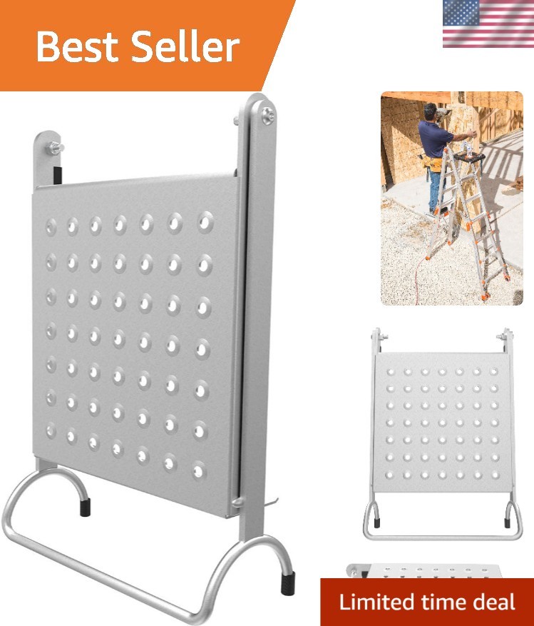 Lightweight Aluminum Work Platform for Ladders - Secure 375 lbs Capacity