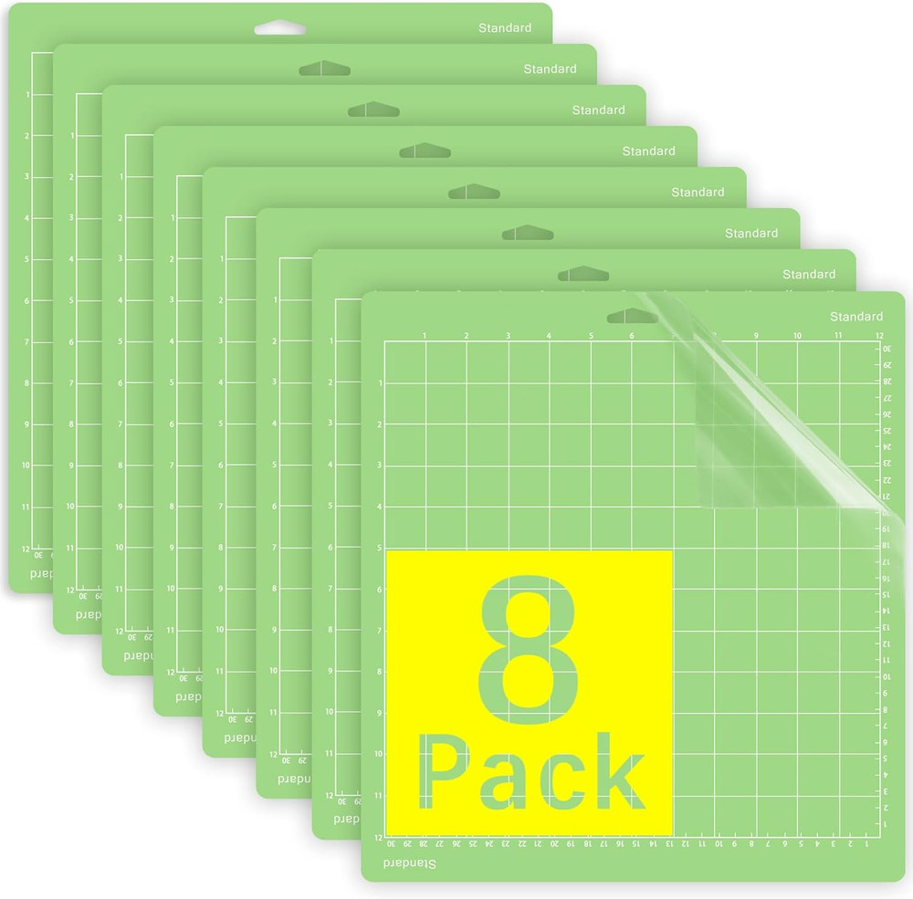 Cutting Mat, Compatible With Cricut Explore One/Air/Air 2/Maker 8 Pack 12x12 ...