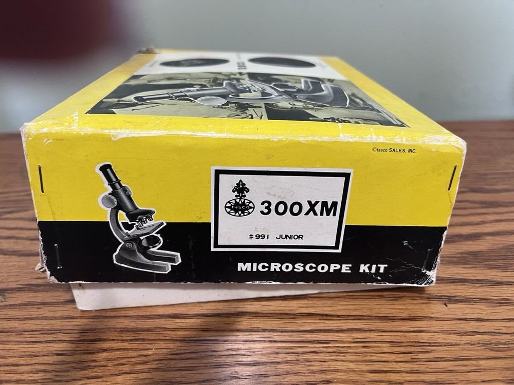 Vintage Tasco Microscope 300 x with Original Box