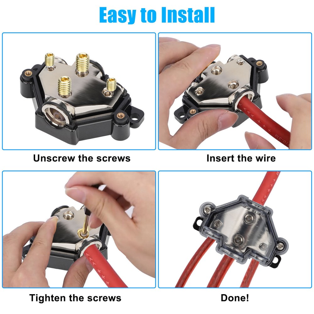 2pcs Durable Zinc Alloy Construction Distribution Block High Quality