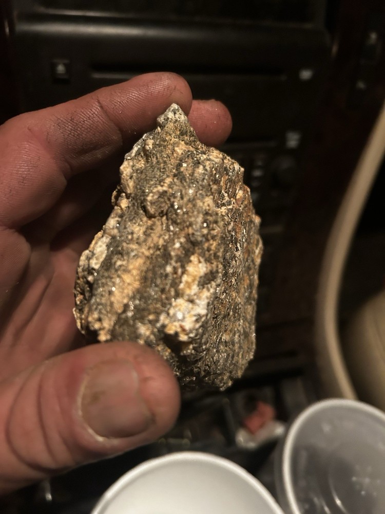 Gold Quartz Ore Rock Highly Mineralized