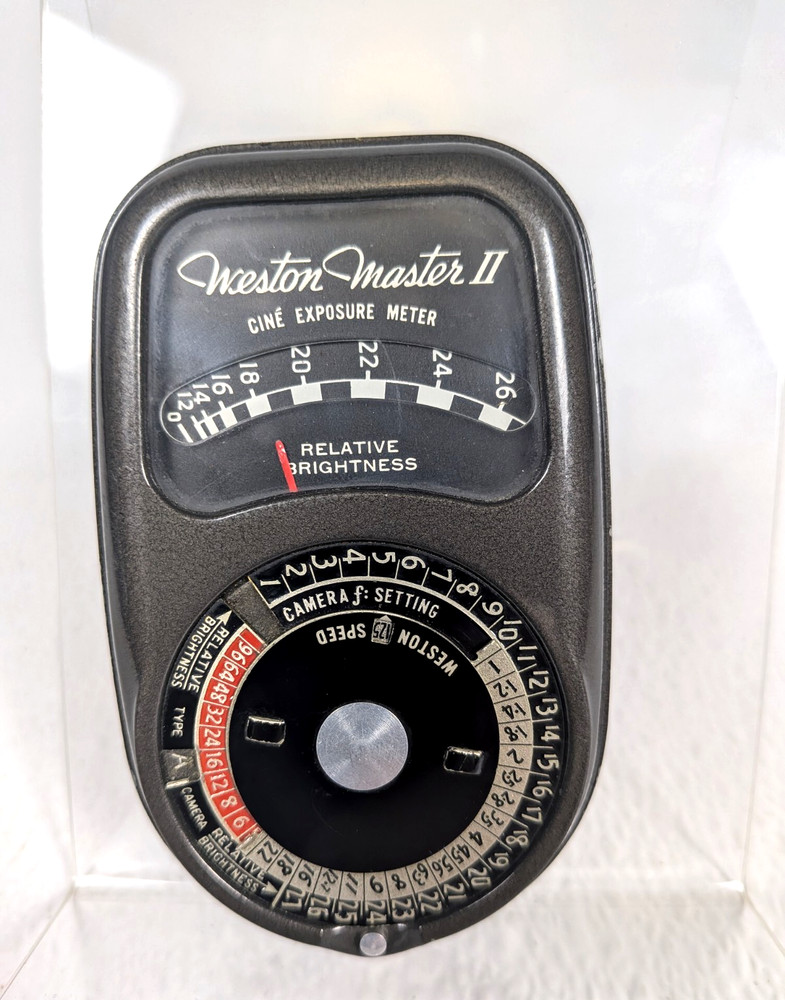 Weston Master II Model 736 Cine Exposure Light Meter - Tested, Nice Condition