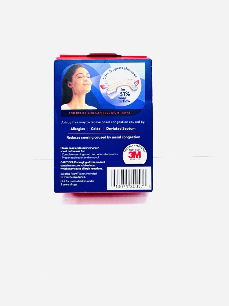 Breathe Right Extra Strength Tan 44 Tan Strips EXP 2029