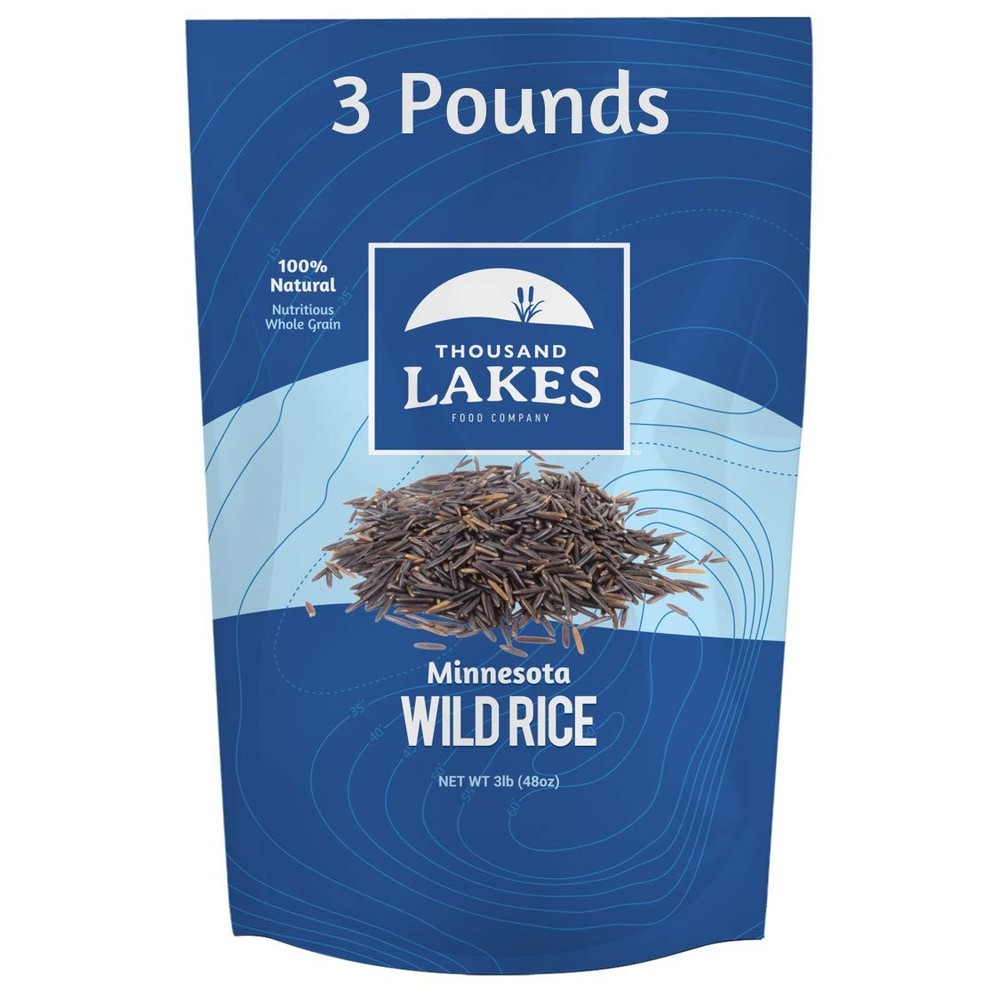 Wild Rice - 3 lb Bulk Pouch | 100% Natural | Minnesota Grown