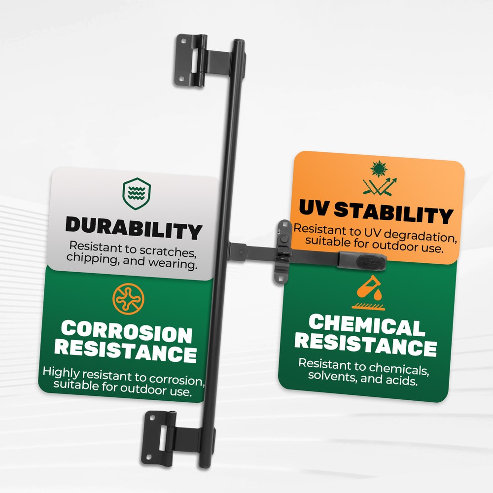 36" Cam Bar Cargo Trailer Swing Ramp Door Lock Hinged Hasp Latch Handle Kit