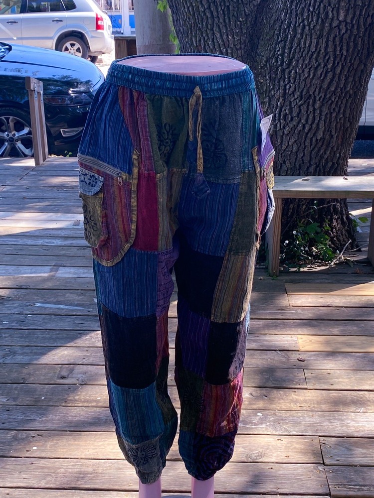 Beautiful Boho hippie patchwork pants Unisex