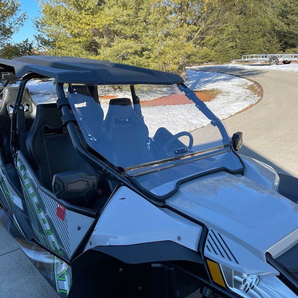 For Arctic Cat Wildcat 1000X / 1000 4X Flip Front Windshield Scratch Resistant