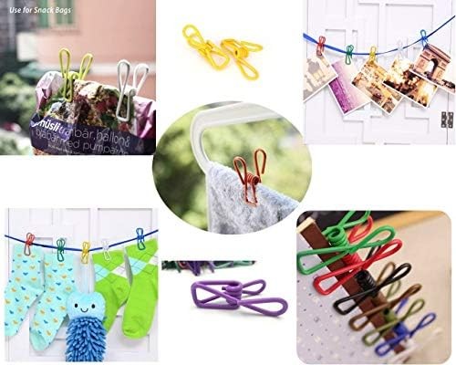 Chip Clips Pcs Inch Different Random Colors Utility Metal Clips