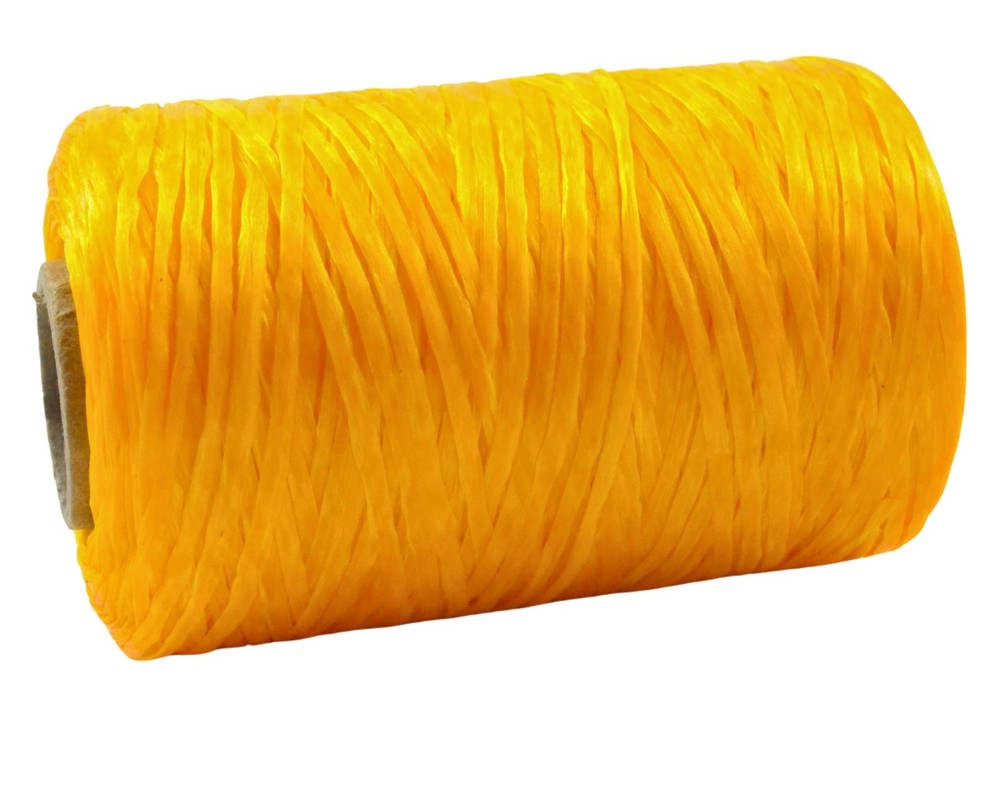 Kulay Artificial Deer Sinew Yellow Waxed Flat Polyester Thread for Beading, L...