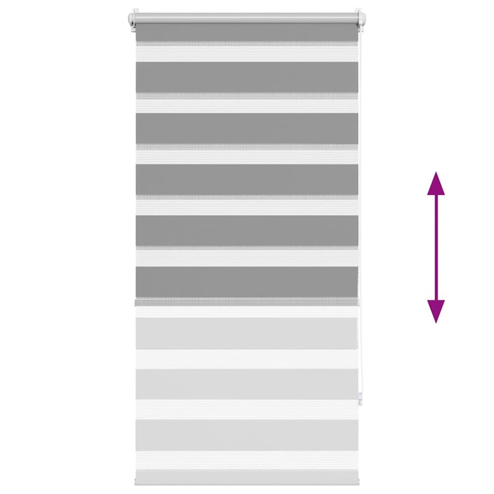 Zebra blind 24.0x47.2" Fabric Width 22.3 " grey