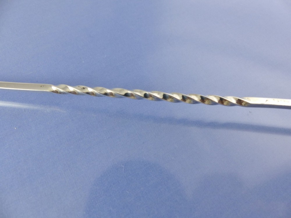 PLAIN TWIST HANDLE long CANDLE SNUFFER STERLING BY H