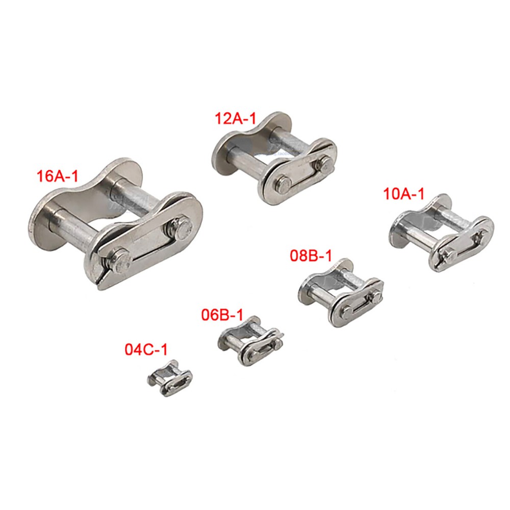 5Pcs 08B-1 Connecting Link Simplex Roller Chain Full Stainless Link 12.7mm Pitch
