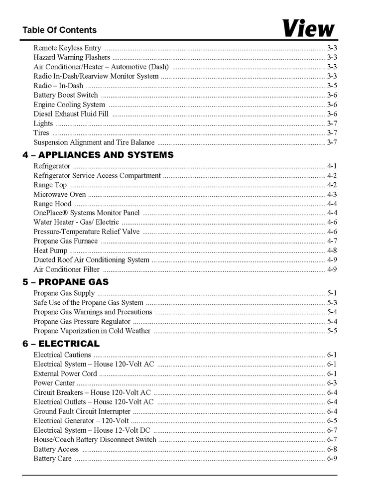 2012 Winnebago View Home Owners Operation Manual User Guide Coil Bound