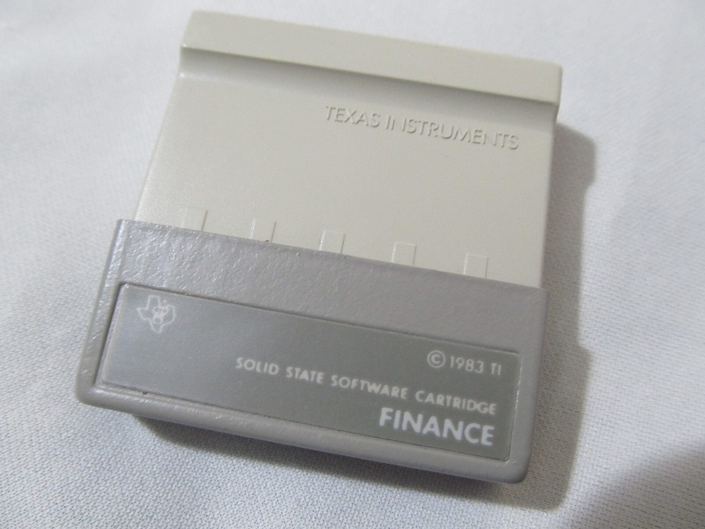 Texas Instruments CC-40 Solid State Cartridge Software - Math Statistics Finance