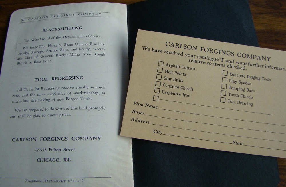 1929 Carlson Pneumatic Tools Catalog Jackhammer Bits air constructio old vintage