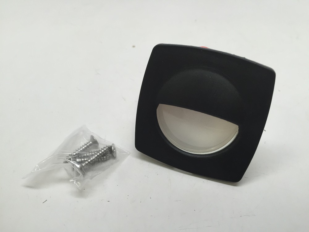 4 PCS MARINE BOAT LED RV TRAILER COOL WHITE SQUARE COURTESY LIGHT 2.24"X2.24"