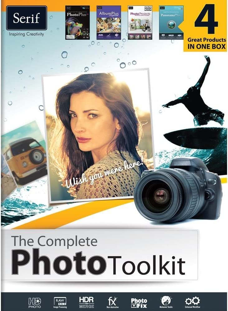 New SERIF Complete PHOTO TOOLKIT PC SOFTWARE Microsoft Windows 7 Vista XP DVD