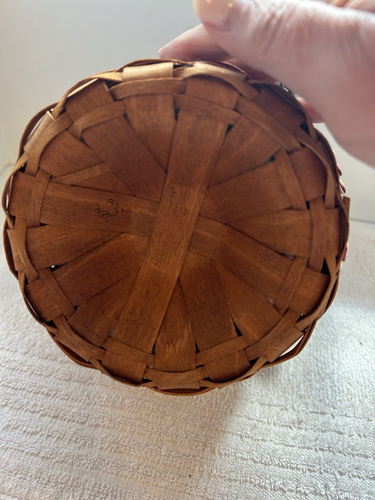 Longaberger 2000 Retired Small Fruit Basket Combo #13005 Liner & Protector