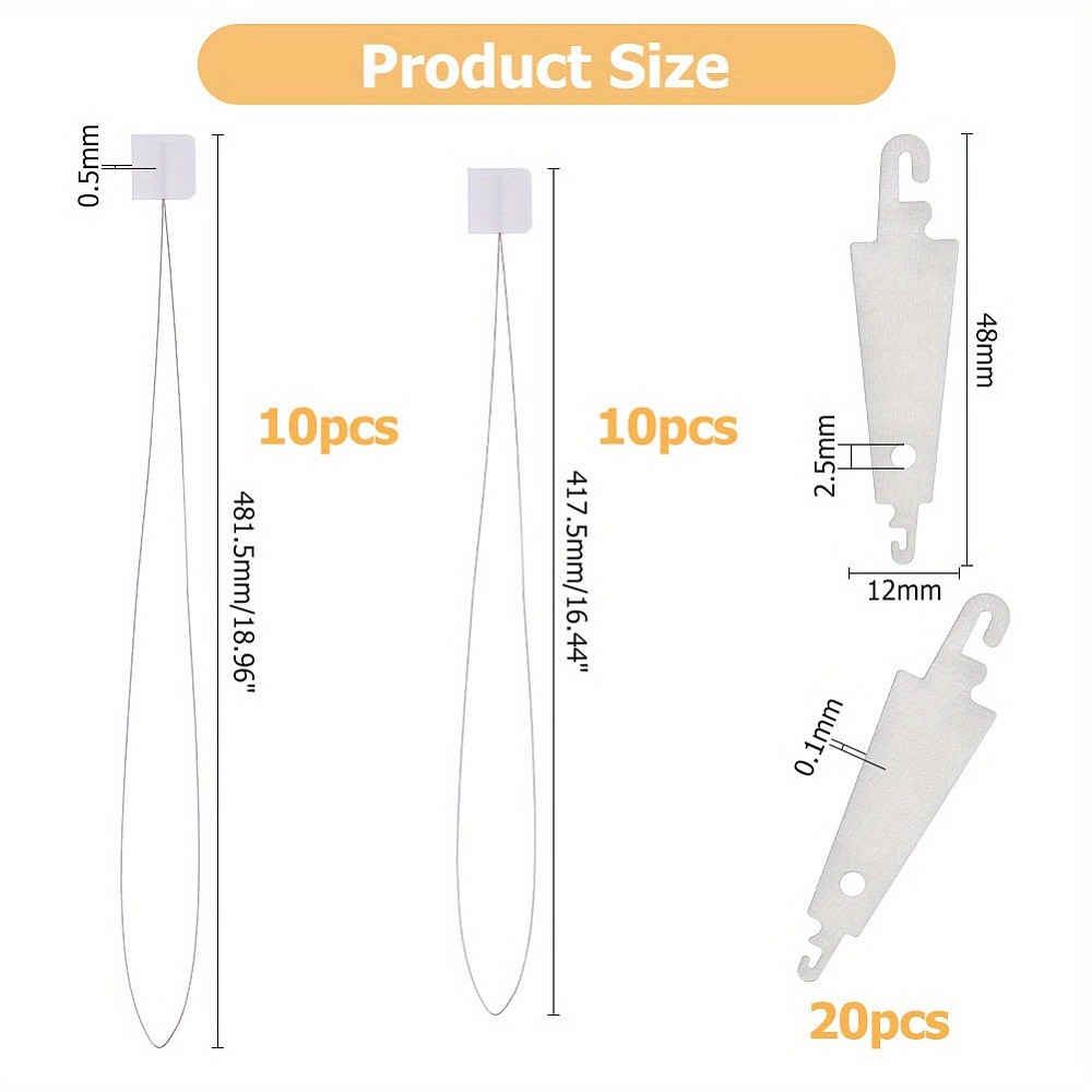1set 40pcs 2 styles Stainless Steel Sewing Needle Devices Thread Guide