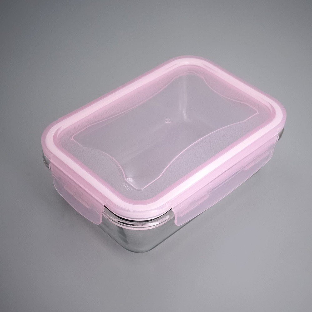 Gaskets Replacement for Glass Meal Prep Containers Universal Sealling Pink