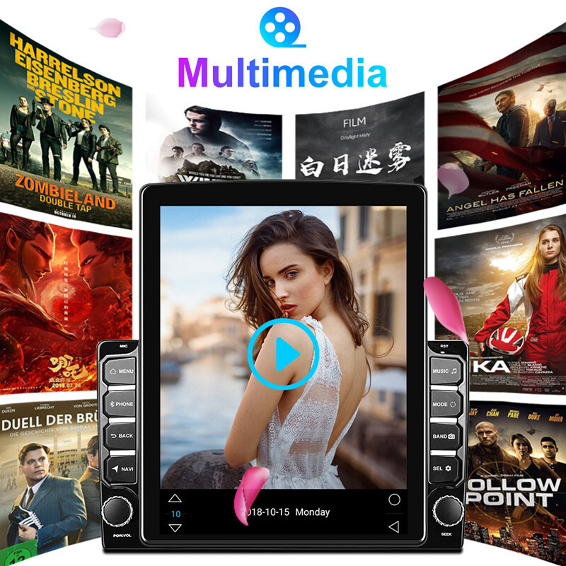 Car Radio 9.7" Multimedia Player Vertical Screen GPS Android Stereo With Camera