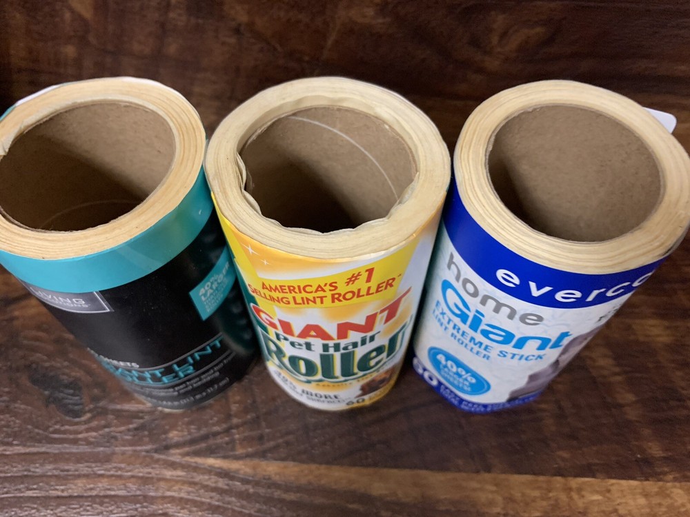 6Evercare Giant Extreme Stick Plus Lint Roller REFILL 60 SHEETS,READ DESCRIPTION