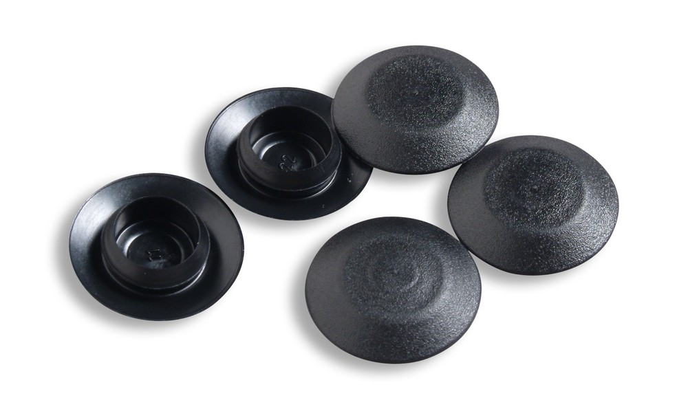 50 Hole Plugs 7/16" BPF Flush Black