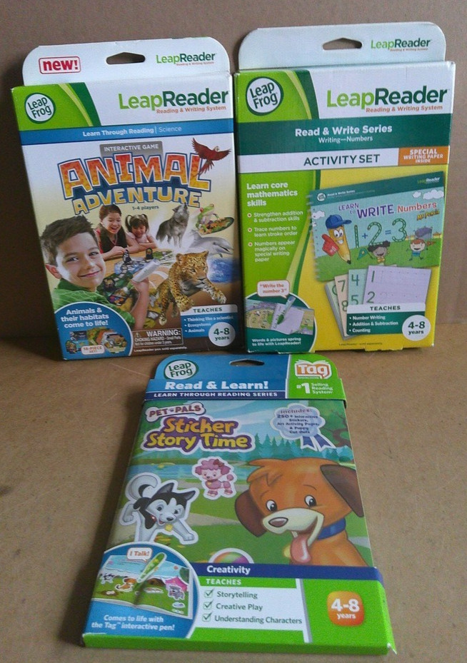 LeapFrog Assorted Activities THREE Sets (Pen NOT INCLUDED)