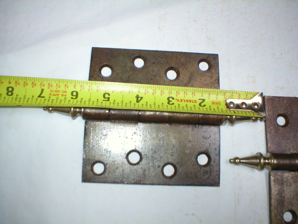 Antique Large Steeple Hinge Pair