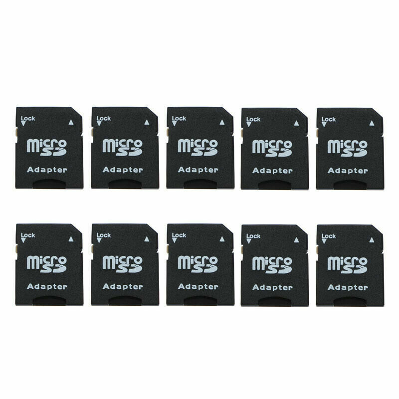 10 PCS Micro SD Adapter TF To SD SDHC Converter Transflash Memory Card Adapter