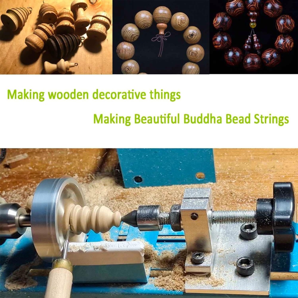 Mini Lathe Wood Lathe Machine Multi-Purpose Type Lathe Milling Cutting Grinding