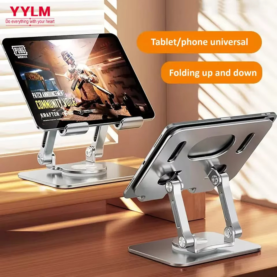 360° Rotation Tablet Stand for iPad, Adjustable Foldable Tablet Holder