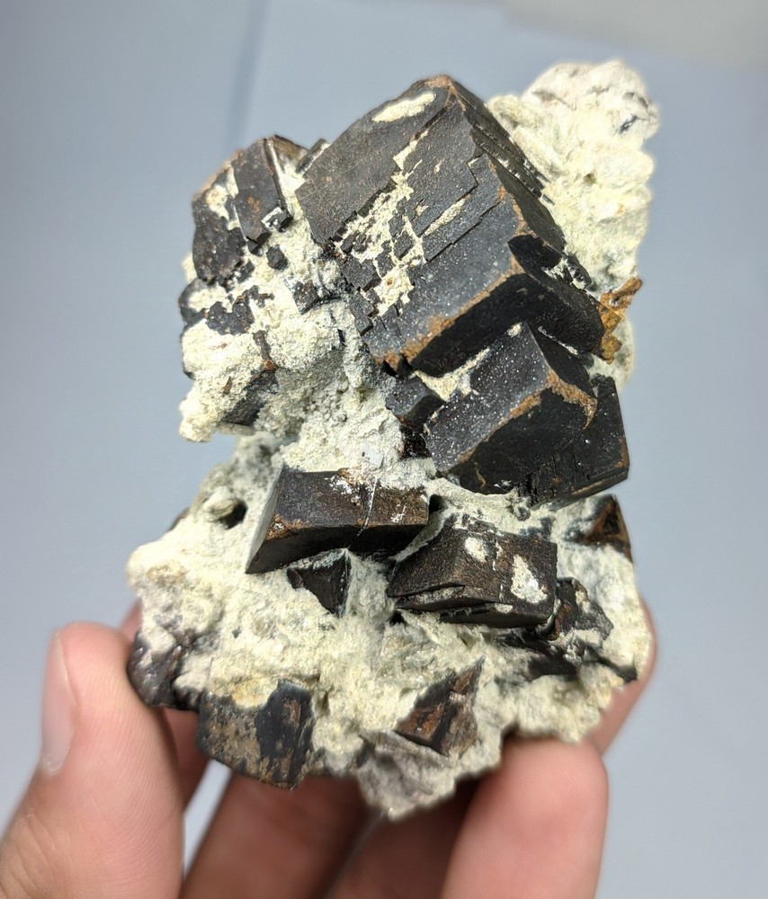 Skeletal Siderite Crystals Multi Terminated Displaying Step Growth Formation -Pk