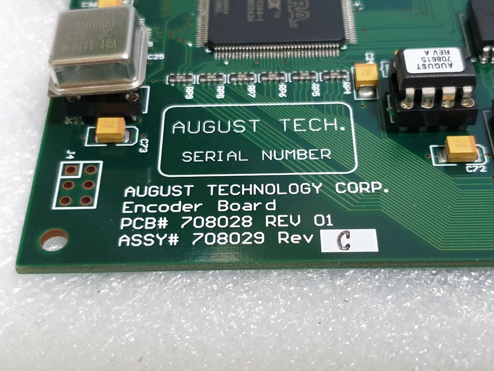 Used AUGUST 708028 ENCODER BOARD REV 01 RUDOLPH