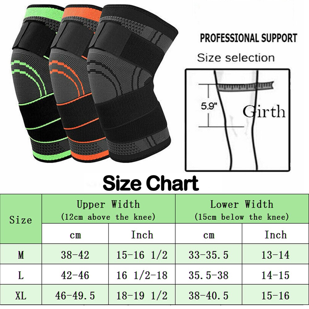Knee Pads Knee Sleeve Compression Brace Support Arthritis Joints Protector Sport