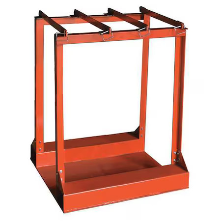 Gas Cylinder Rack, Capacity 6 Cylinders,  39J514
