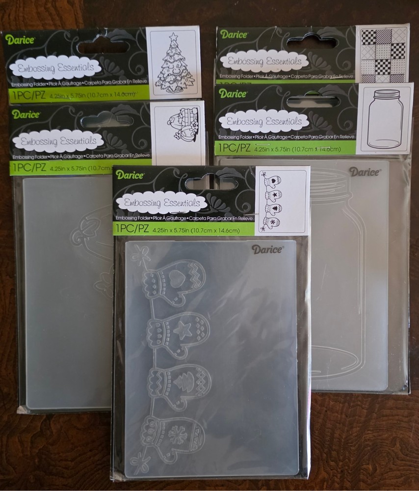 Darice Embossing Folders, $5.00 ea. Discount on Multiples
