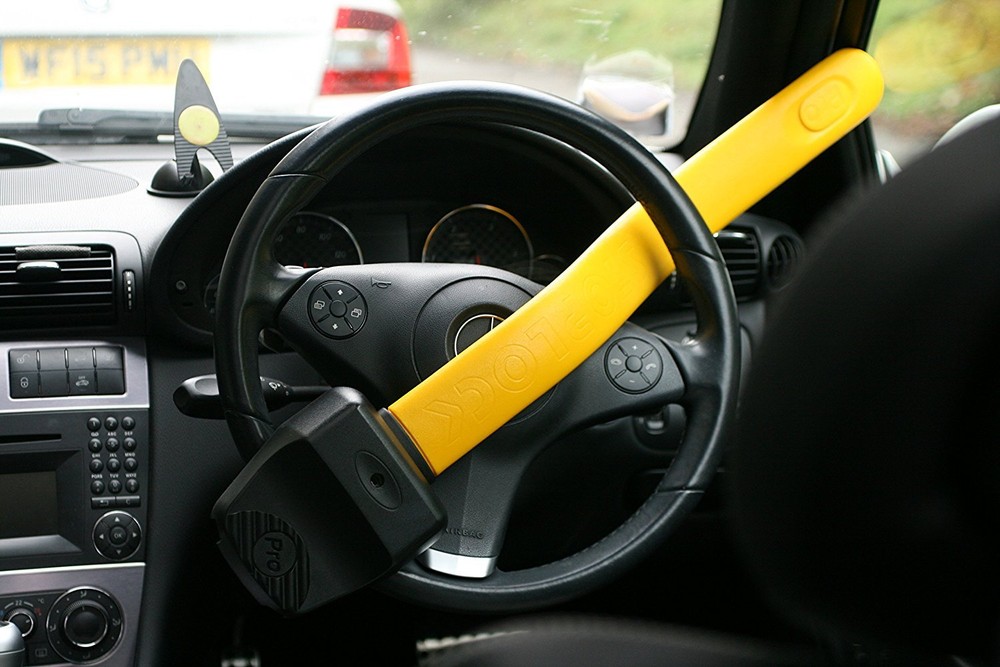 Stoplock Professional Car Van Yellow AntiTheft High Security Steering Wheel Lock