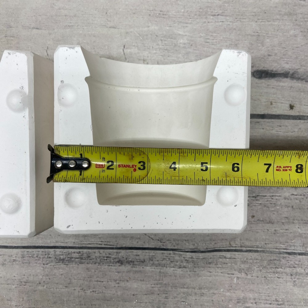 Vintage 1995 Boothe Mold Ceramic Casting Mold Cool Dip Server Plaid Base #1067