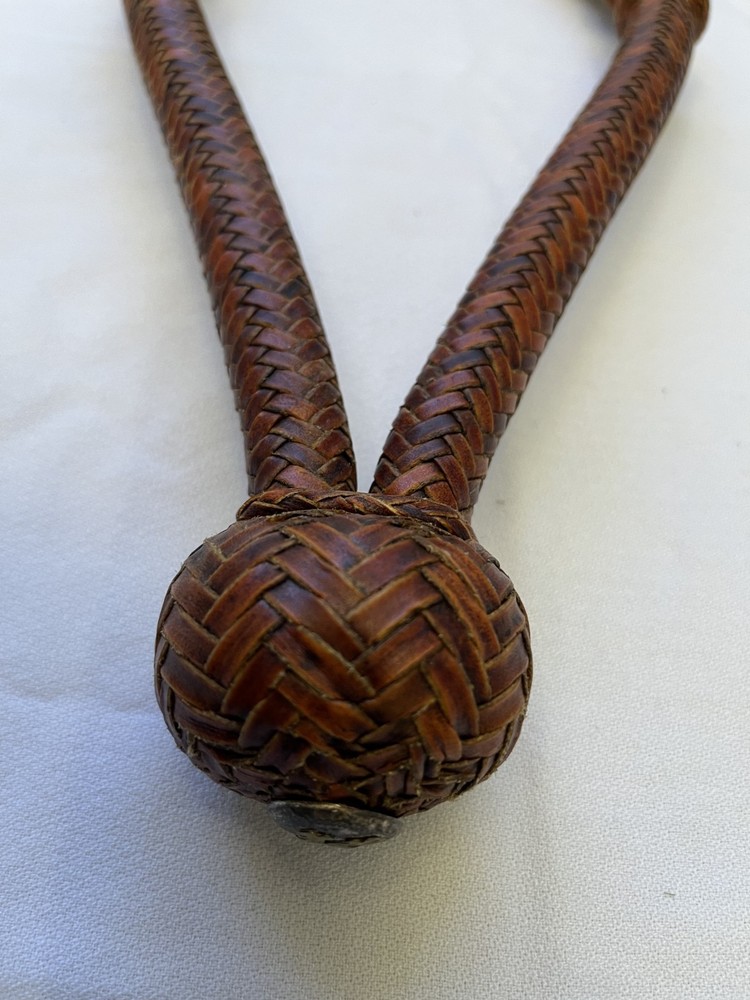 VNTG Traditional Custom Rawhide Bosal Excellent 14" Sterling Silver