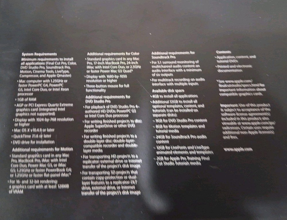 Final Cut Studio 2 HD Academic Version With Final Cut Studio HD Pre Owned