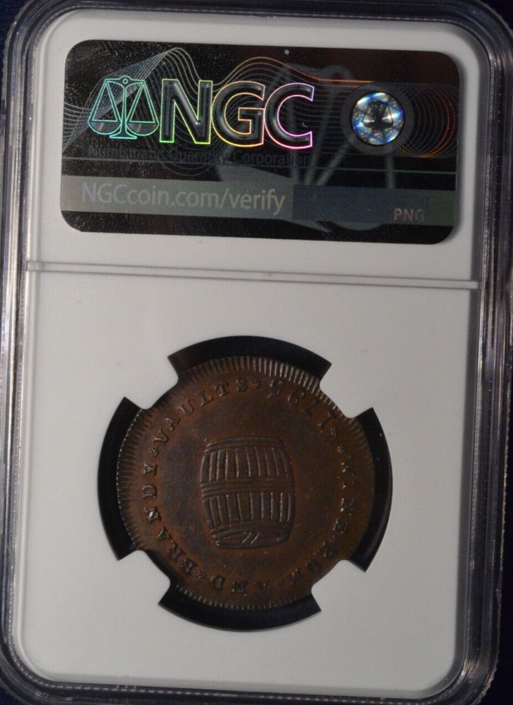 1795 G.Brit D&H-390 1/2P Middlesex-Neeton's E: Plain NGC MS63BN