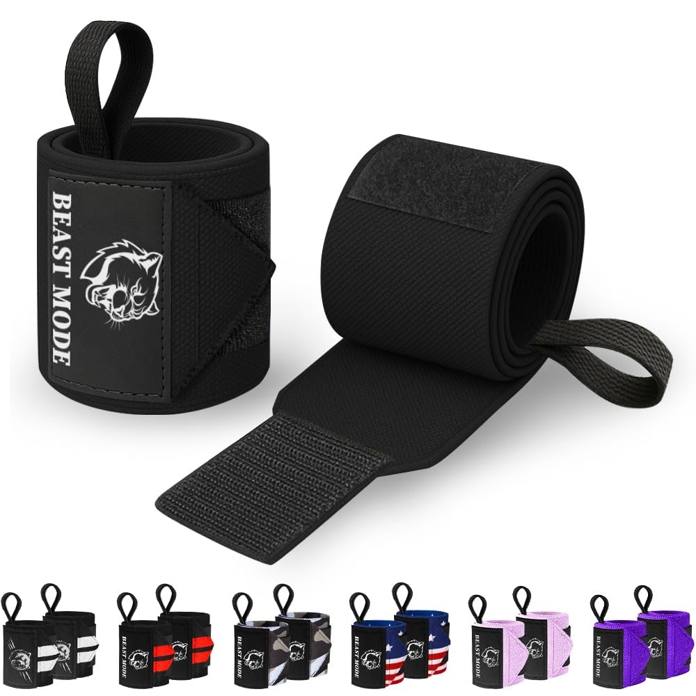 Weightlifting Wrist Wraps with Thumb Loop – Heavy-Duty Support for Powerlifting
