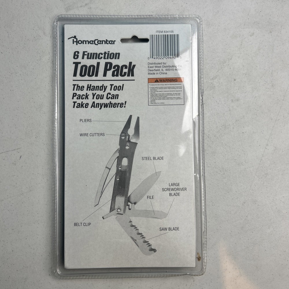 HomeCenter MULTI-TOOL 6 Function Pliers Wire Cutters Saw Screwdriver File Blade
